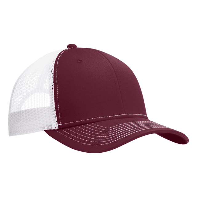 Maroon/ White