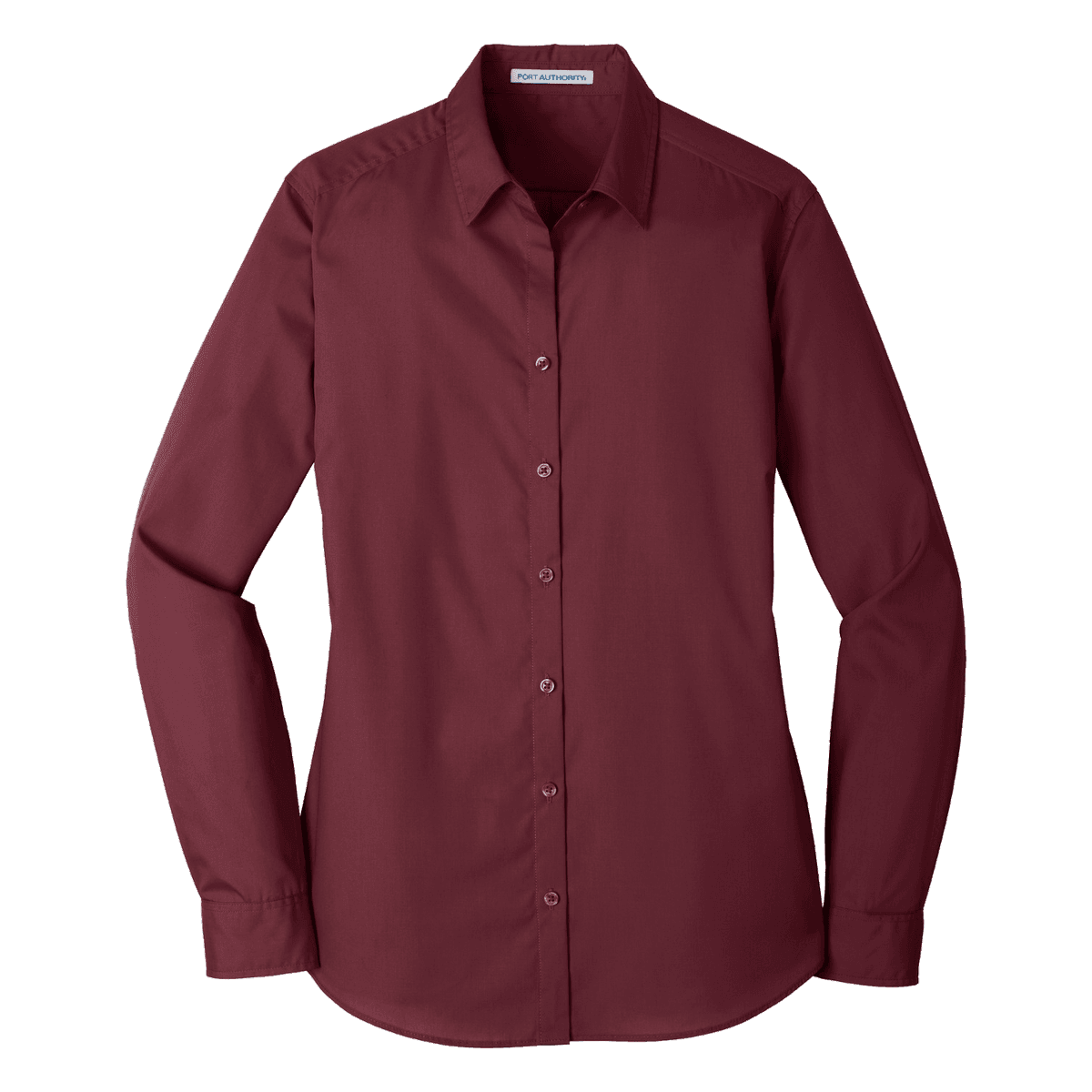 Port Authority Women's Long Sleeve Carefree Poplin Shirt. LW100