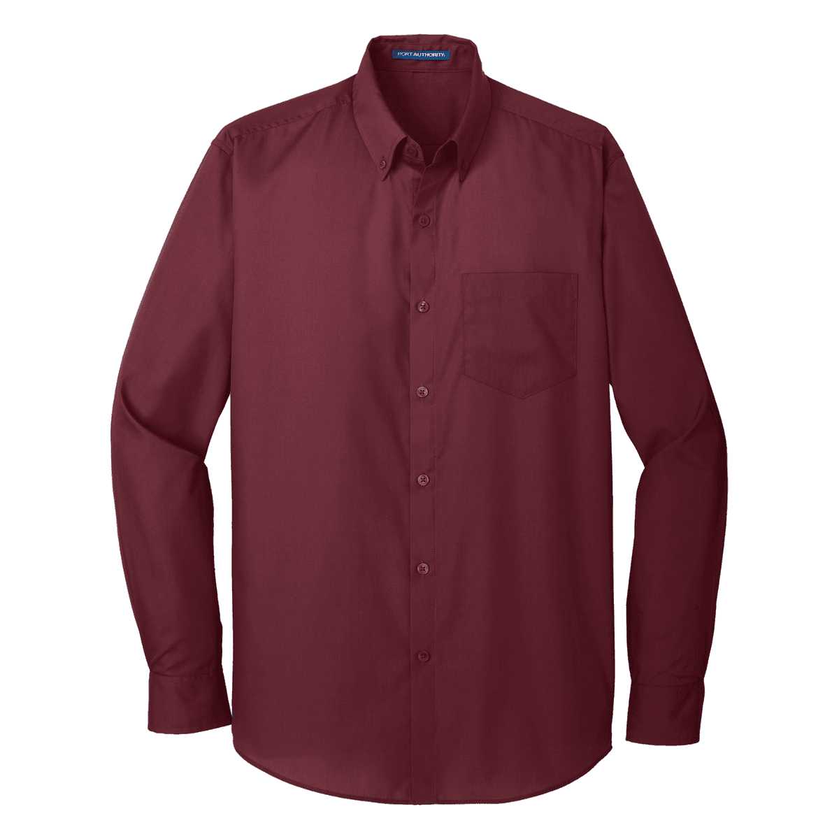 Port Authority Long Sleeve Carefree Poplin Shirt. W100