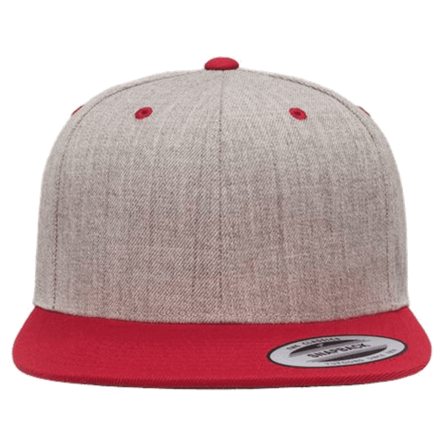 Heather Grey/ Red
