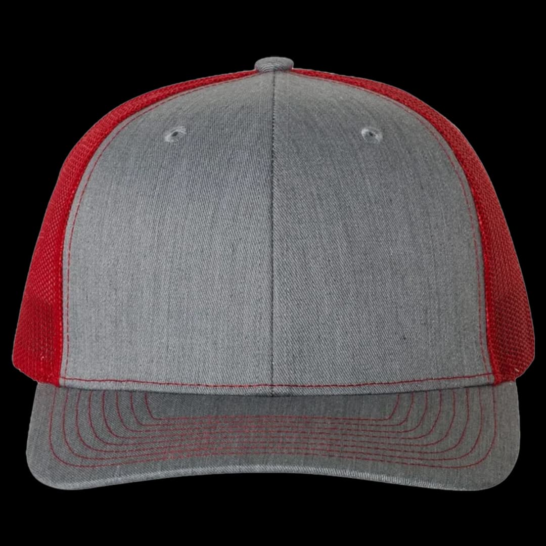 Heather Grey / Red