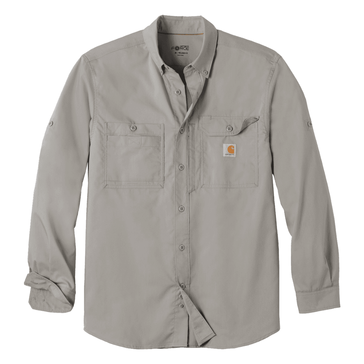 Carhartt Force Ridgefield Solid Long Sleeve Shirt. CT102418