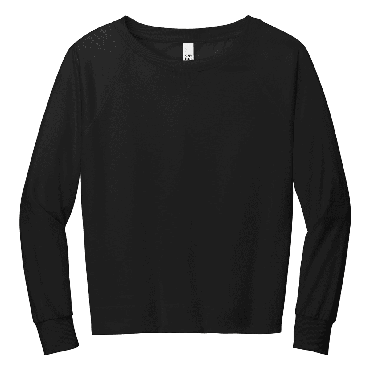 District Women's Featherweight French Terry Long Sleeve Crewneck DT672